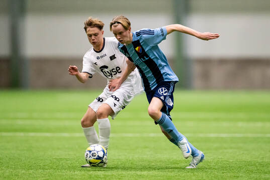 Vikings Jens Koll-Frafjord och Djurgårdens Melker Morheden
