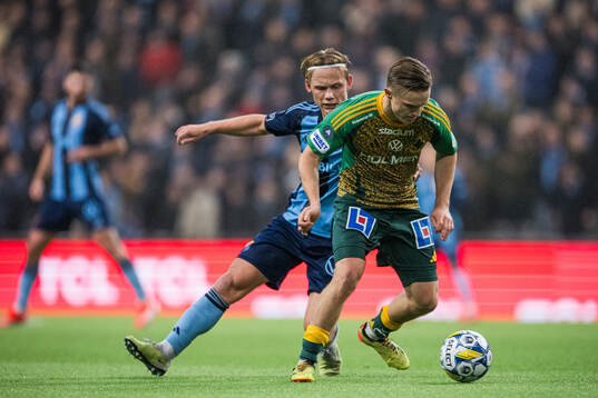 IFK Norrköpings Jacob Ortmark och Djurgårdens Tobias