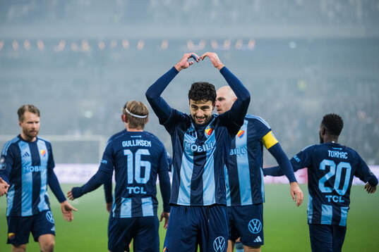 Djurgårdens Deniz Hummet jublar