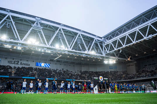 Djurgårdens och IFK Norrköpings spelare