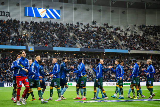 Djurgårdens och IFK Norrköpings spelare