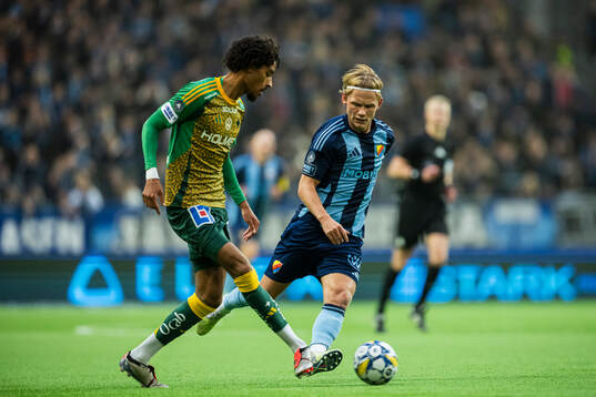 Djurgårdens Tobias Gulliksen och IFK Norrköpings Jesper
