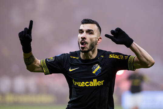 AIKs Ioannis Pittas jublar