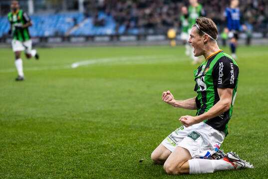 GAIS Axel Henriksson jublar