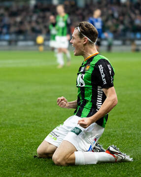 GAIS Axel Henriksson jublar