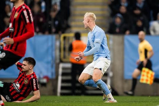 Malmö FFs Otto Rosengren jublar