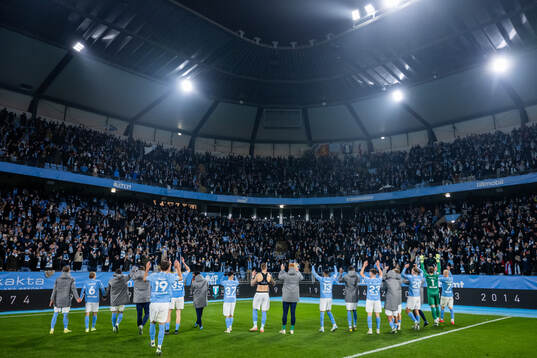 Malmö FFs spelare jublar