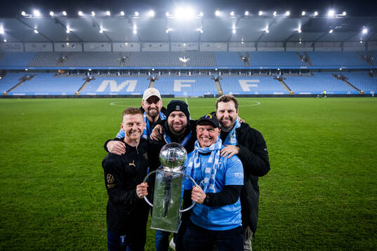 Malmö FFs Anders Christiansen jublar med Lennart