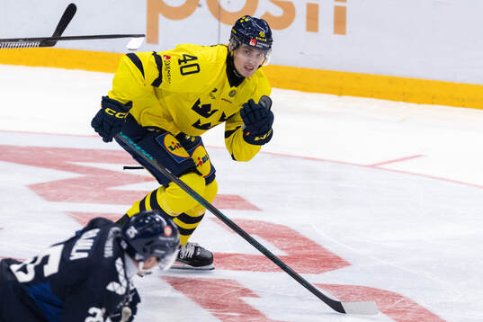 Jacob Peterson of Sweden and Toni Rajala of Finland