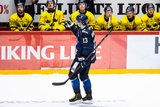 Mikael Ruohomaa of Finland celebrates