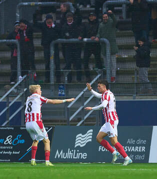 KONGENS LYNGBY, DENMARK - NOVEMBER 10: Melker Widell and