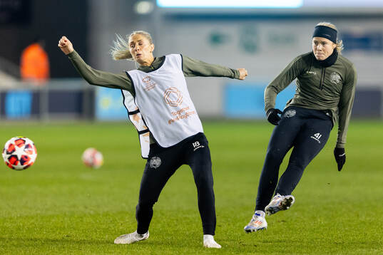 Alice Carlsson and Julie Blakstad of Hammarby