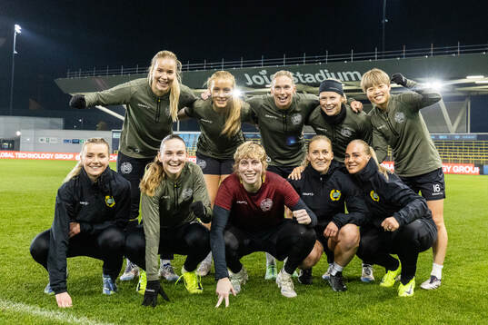 Players of Hammarby celebrate
