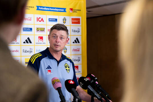 Head coach Jon Dahl Tomasson of the Swedish men's national