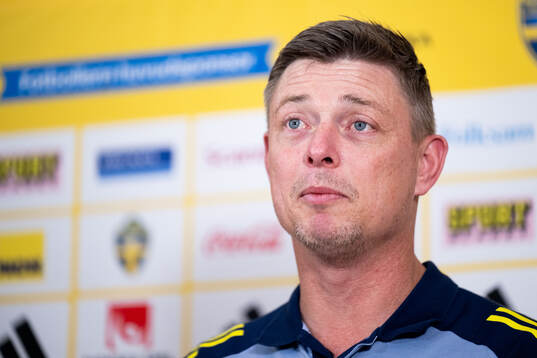 Head coach Jon Dahl Tomasson of the Swedish men's national