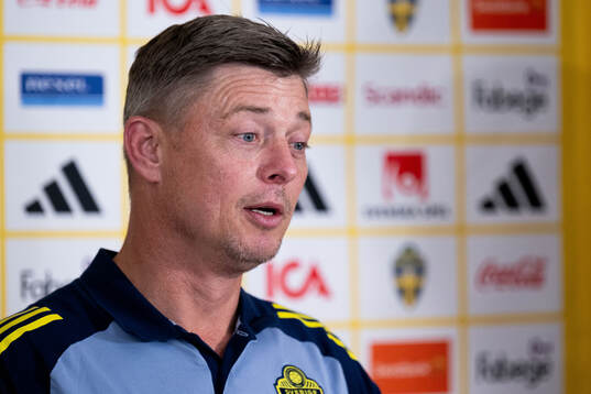 Head coach Jon Dahl Tomasson of the Swedish men's national