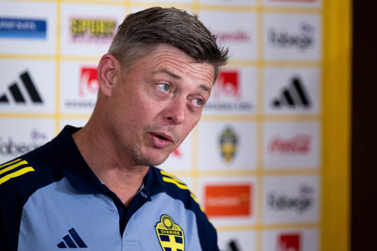Head coach Jon Dahl Tomasson of the Swedish men's national