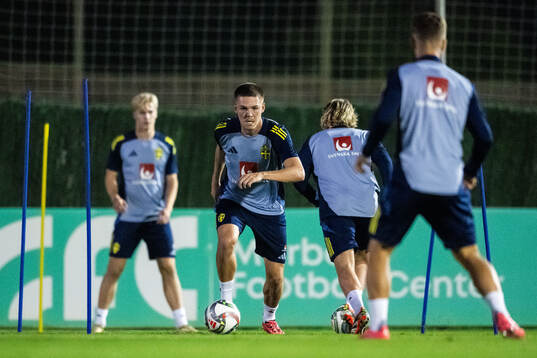 Emil Holm of the Swedish men's football national team at a