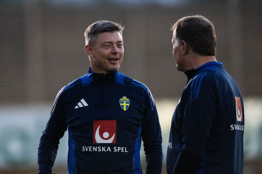 Head coach Jon Dahl Tomasson of the Swedish men's football