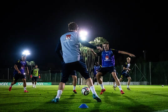 Emil Holm of the Swedish men's football national team at a
