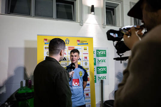 Samuel Dahl of the Swedish men's football national team in
