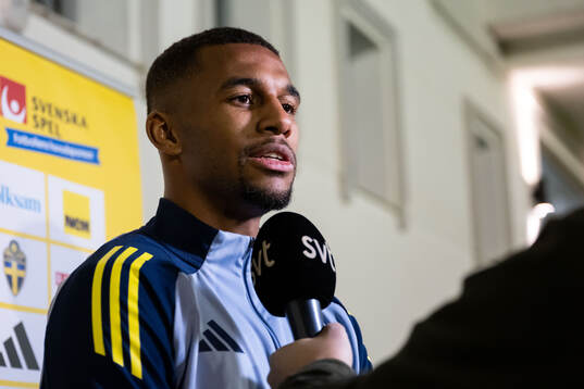 Isak Hien of the Swedish men's football national team in