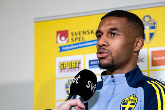 Isak Hien of the Swedish men's football national team in