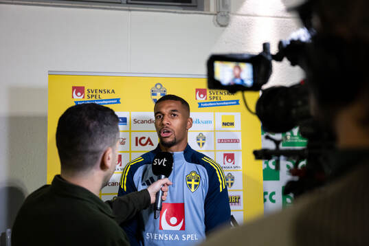 Isak Hien of the Swedish men's football national team in