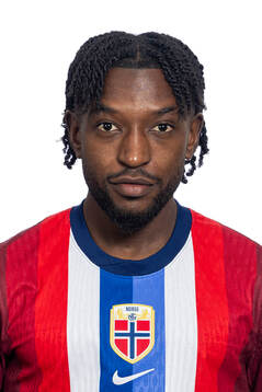 Warren Kamanzi of the Norwegian national football team