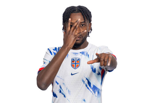 Warren Kamanzi of the Norwegian national football team