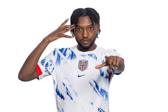 Warren Kamanzi of the Norwegian national football team