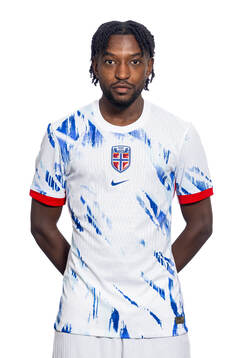 Warren Kamanzi of the Norwegian national football team