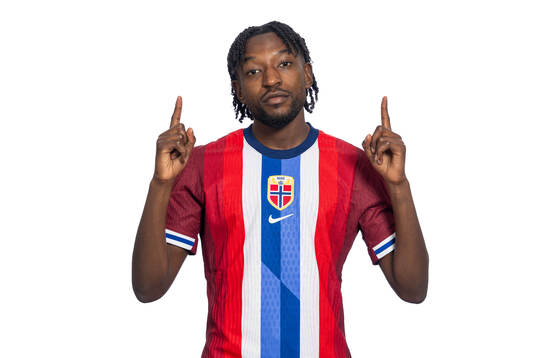 Warren Kamanzi of the Norwegian national football team