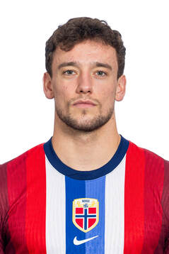 Colin Rösler of the Norwegian national football team poses