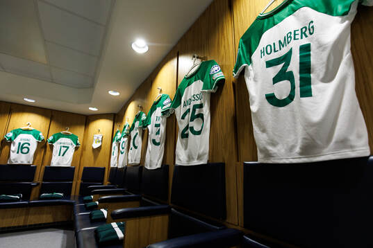 The dressing room of Hammarby