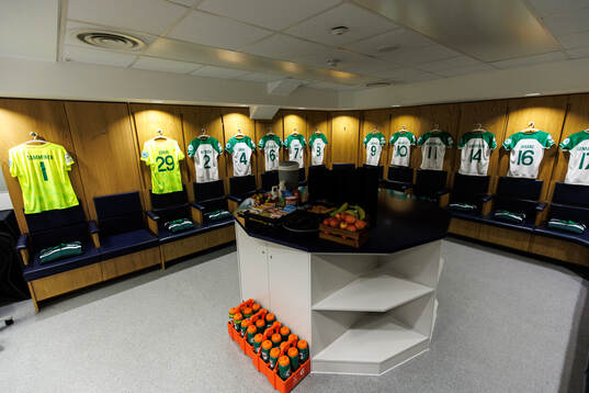 The dressing room of Hammarby