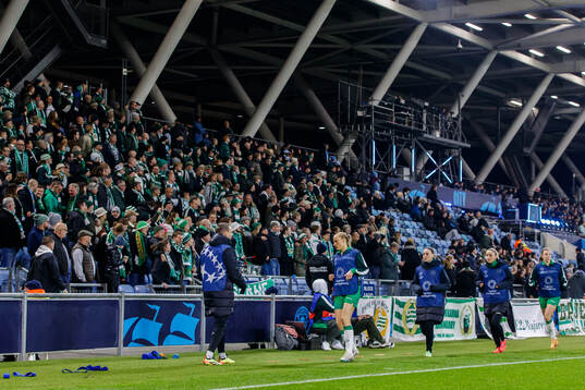 Players of Hammarby wamrming p