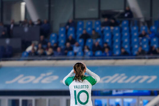 Smilla Vallotto of Hammarby looks dejected