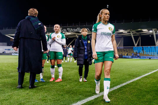 Smilla Holmberg of Hammarby looks dejected