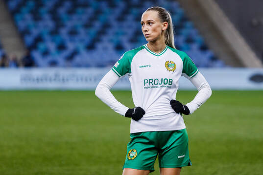 Ellen Wangerheim of Hammarby looks dejected