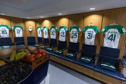 The dressing room of Hammarby