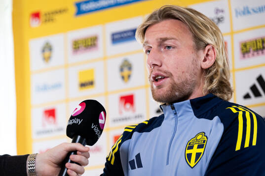 Emil Forsberg of the Swedish men's national football team