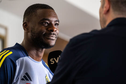Ken Sema of the Swedish men's national football team