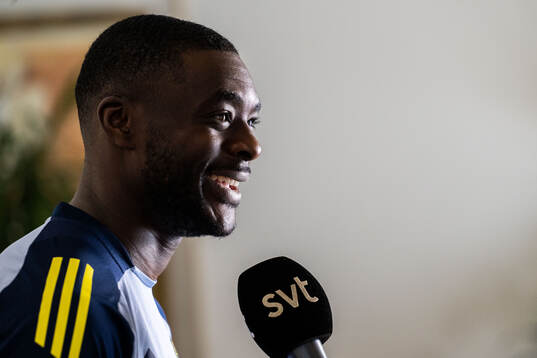 Ken Sema of the Swedish men's national football team