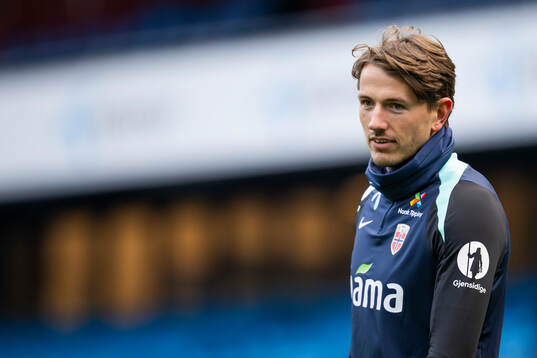 Sander Berge of the Norwegian national football team