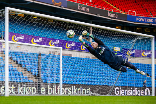 Goalkeeper Egil Selvik of the Norwegian national football
