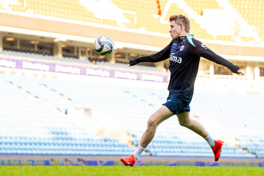 Jens Petter Hauge of the Norwegian national football team