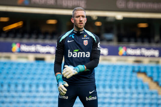 Goalkeeper Egil Selvik of the Norwegian national football