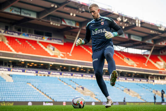 Goalkeeper Egil Selvik of the Norwegian national football