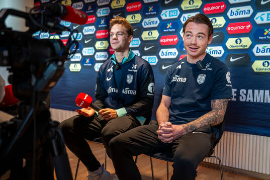Felix Horn Myhre and Patrick Berg of the Norwegian national